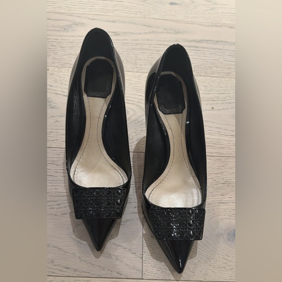 Dior Shoes - Dior Black Patent Leather Heels